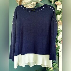INC Sweater Blouse 3/4 Sleeve